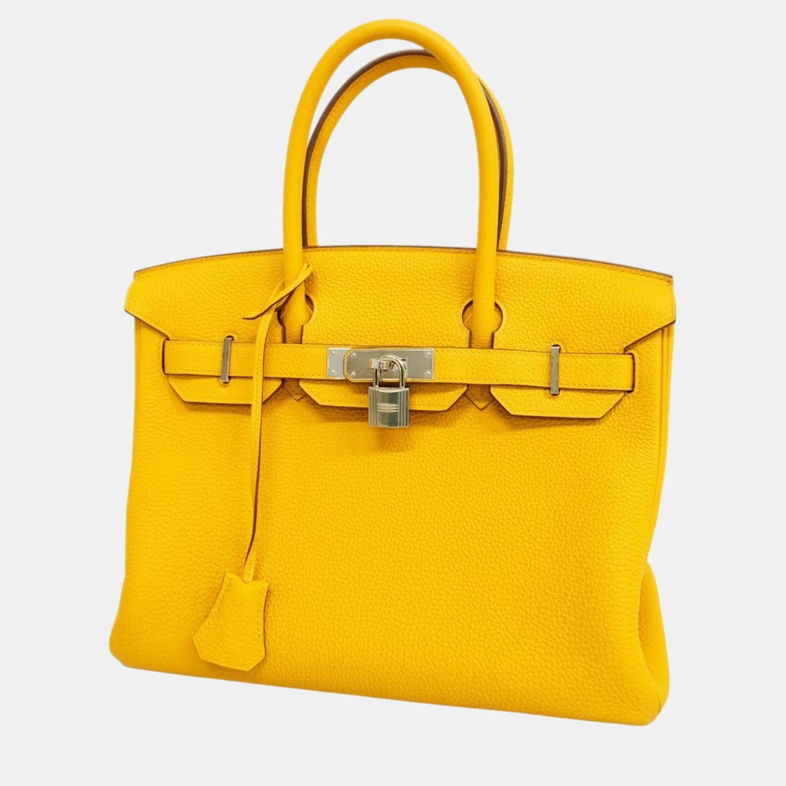 Herm?s Sac fourre-tout Birkin 30 en cuir jaune Togo