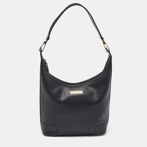 Black Leather Shoulder Bag