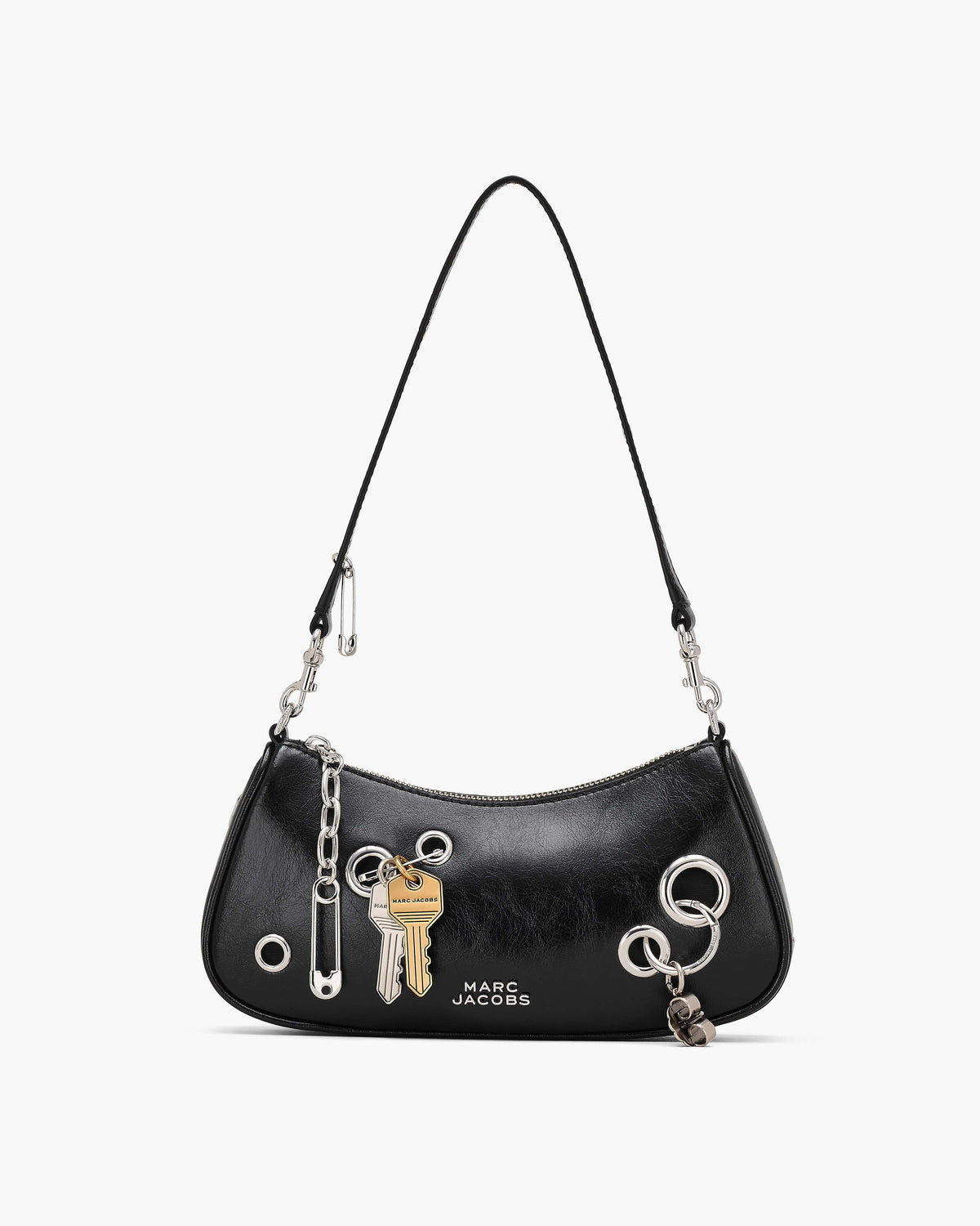 Marc Jacobs Marc Jacobs The Grommet Charm Shoulder Bag in Black
