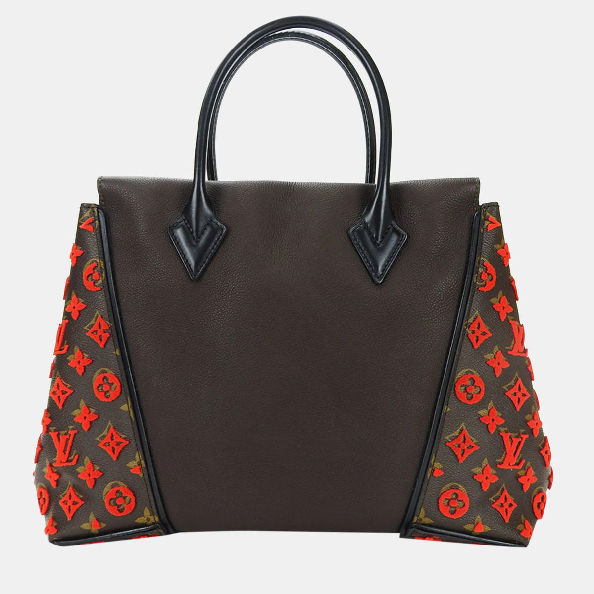 Louis Vuitton Black/Red Monogram Leather W Tote