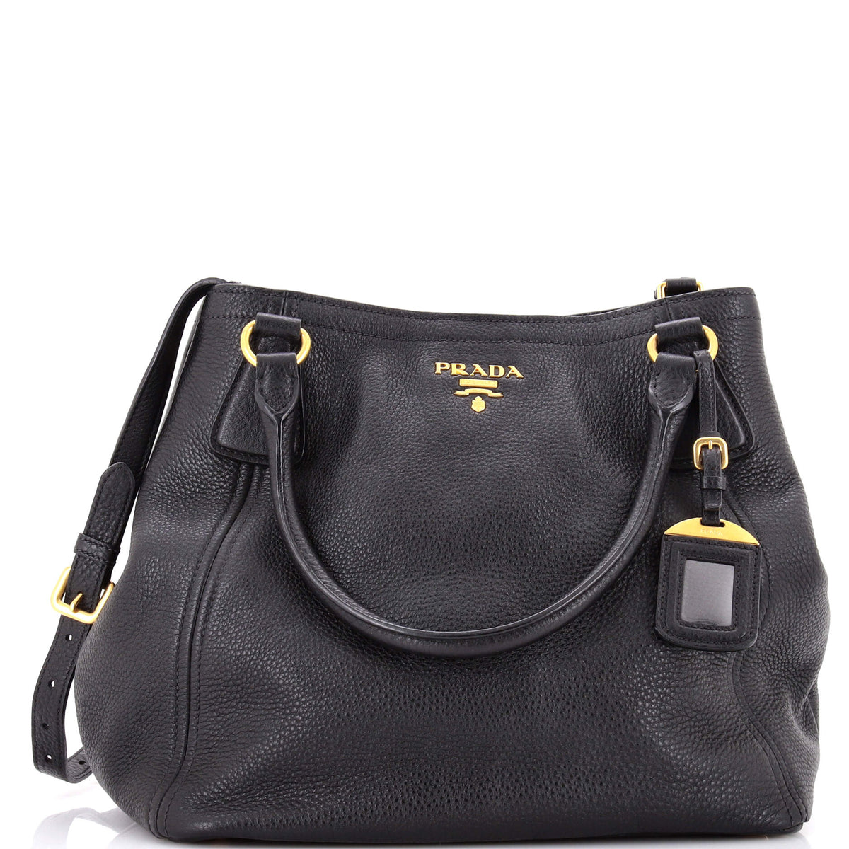Prada PRADA Convertible Satchel Leather Medium