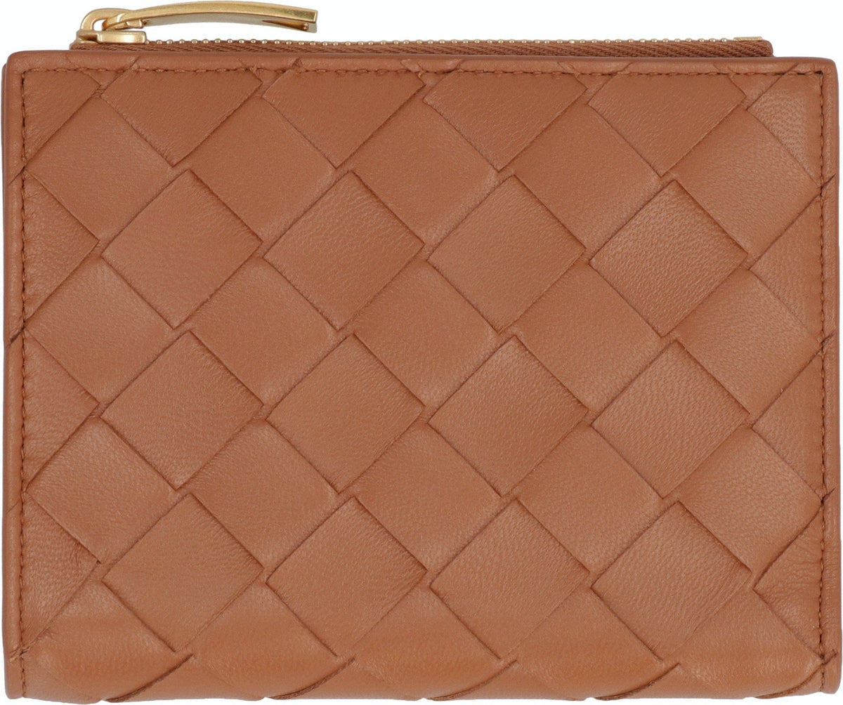 Bottega Veneta Women's Wallet Bifold Nappa in Brown | Size UNICA | 742330VCPP3