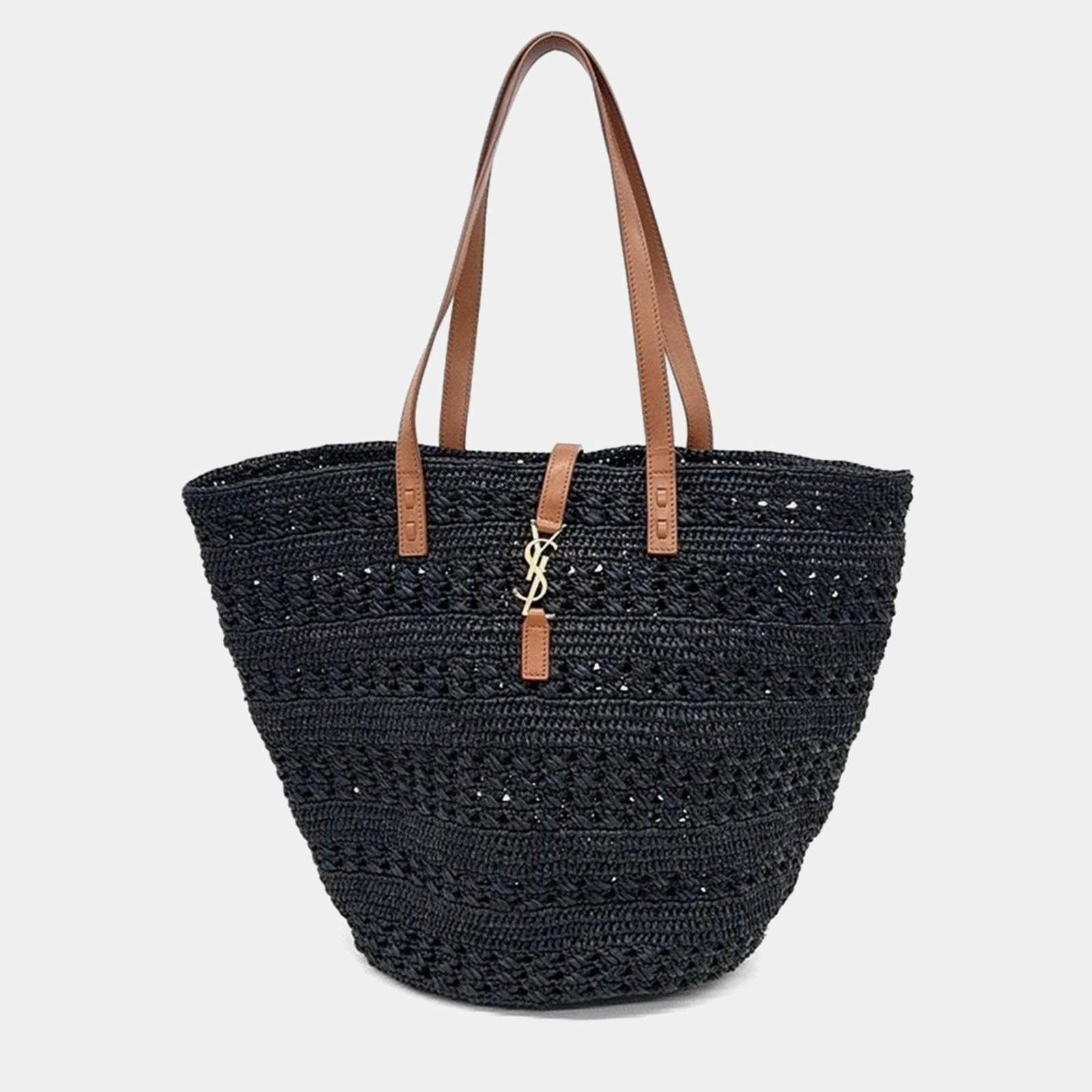 Saint Laurent Paris Saint Laurent Crochet Raffia Panier Bag Medium