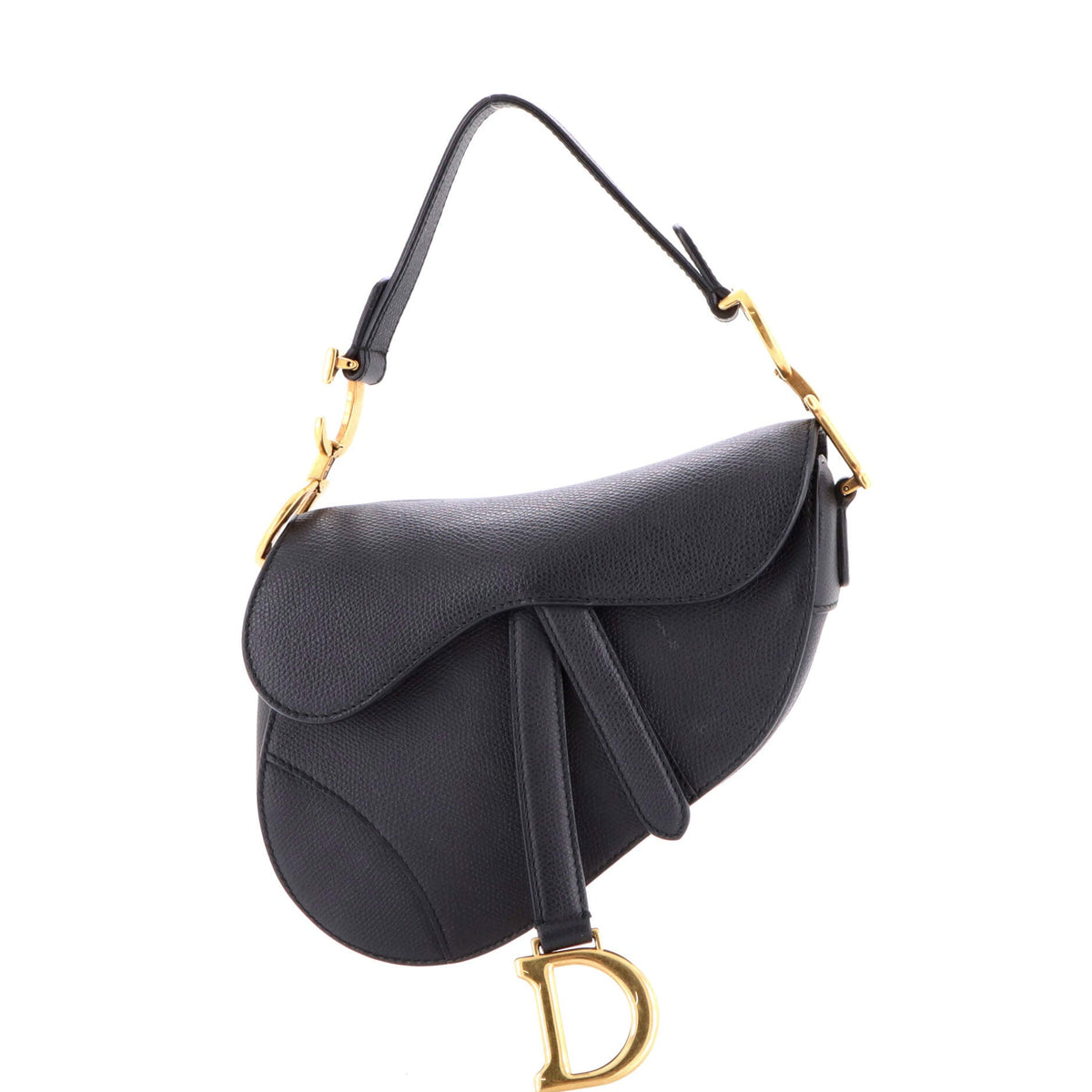 Christian Dior Saddle Handbag Leather Mini
