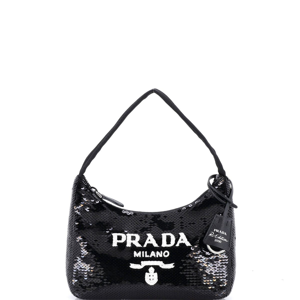 Prada PRADA Re-Edition 2000 Hobo Sequins Mini