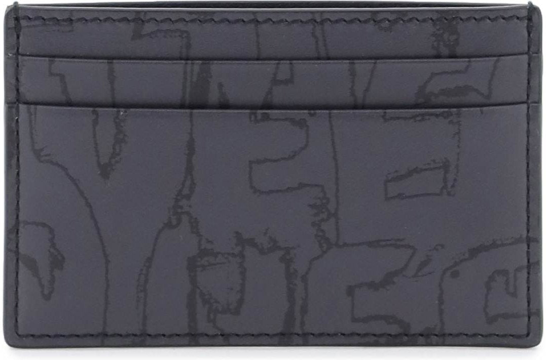 Alexander Mcqueen Men's Graffiti Cardholder in Mixed Colours | 7362301AAQ4
