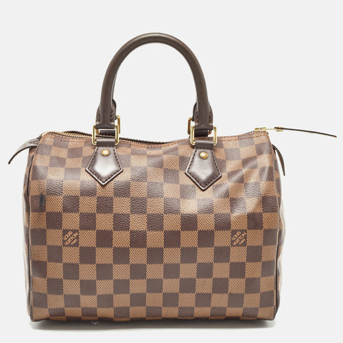 Damier Ebene Canvas Speedy 25 Bag