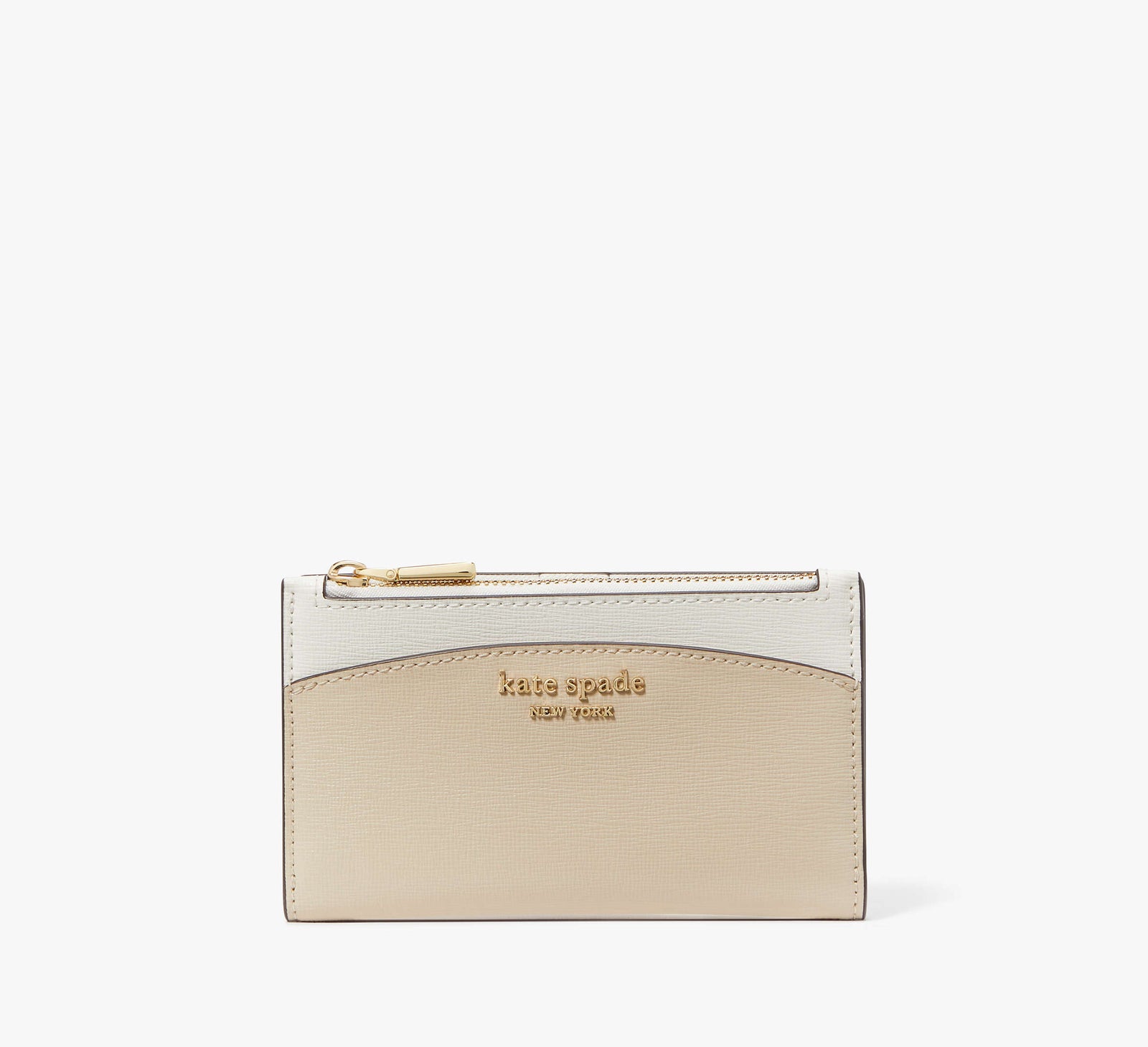 Kate Spade New York Portefeuille à deux volets mince et petit format à blocs de couleurs Morgan