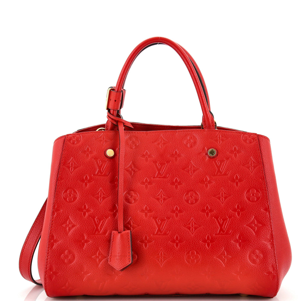 Louis Vuitton Montaigne Handbag Monogram Empreinte Leather MM