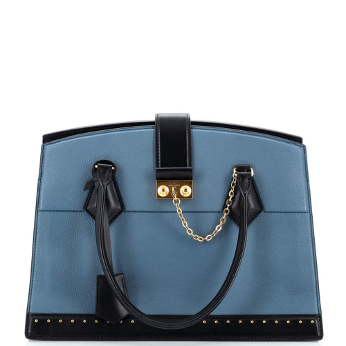 Cour Marly Handbag Leather with Studded Detail MM