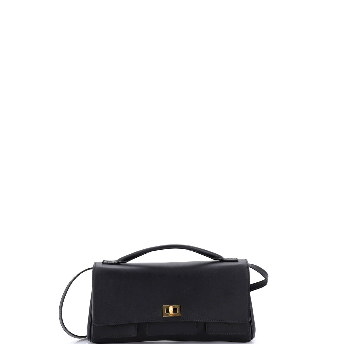 Balenciaga Bel Air Top Handle Flap Leather