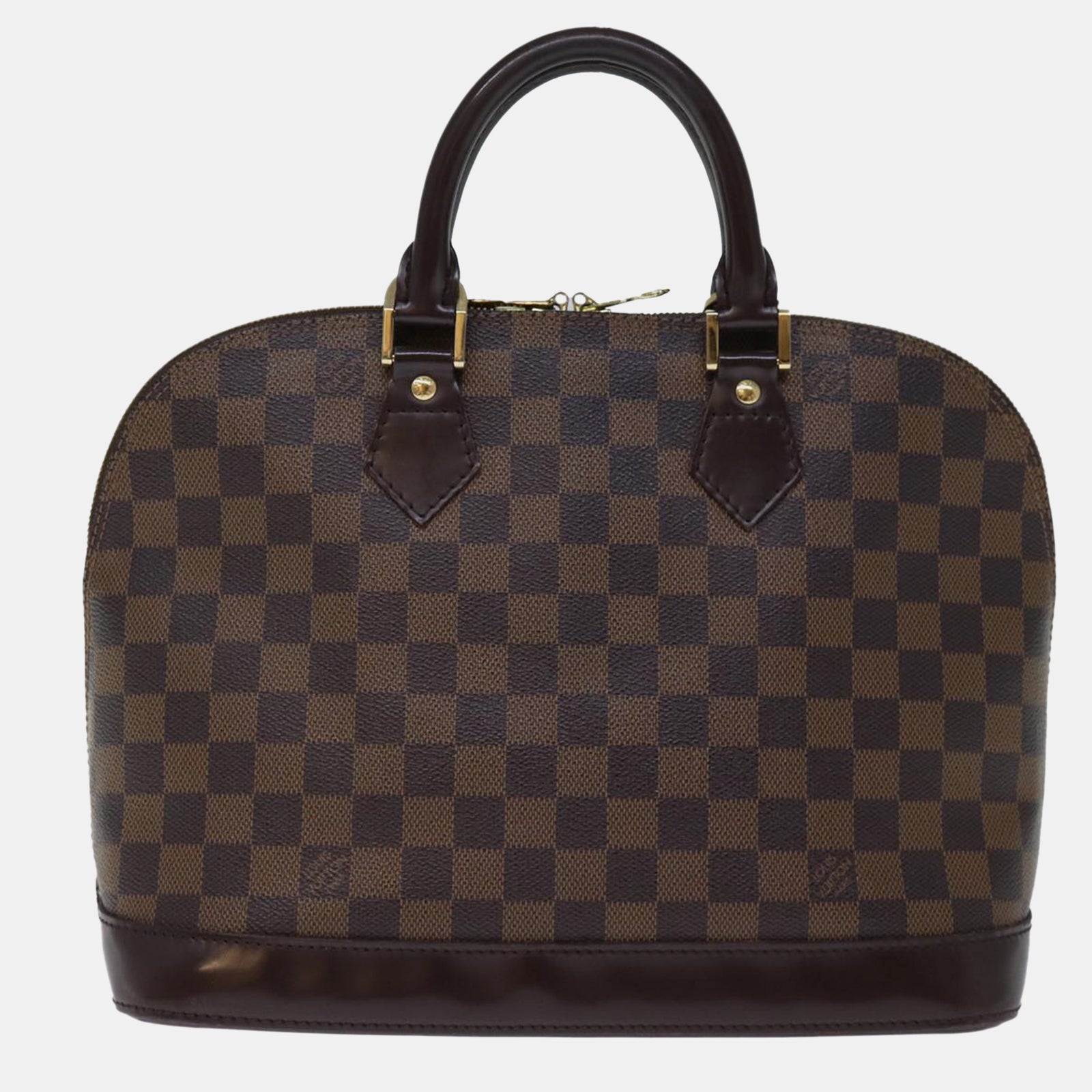 Louis Vuitton Braune Damier Ebene Canvas Alma Handtasche