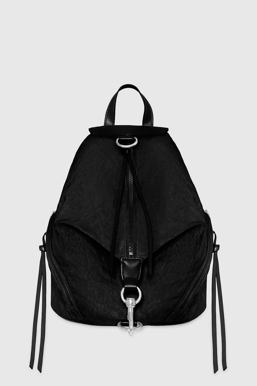 Rebecca Minkoff Julian Washed Nylon Backpack Bag In Black