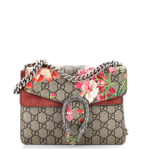 GUCCI Dionysus Bag Blooms Print GG Coated Canvas Mini