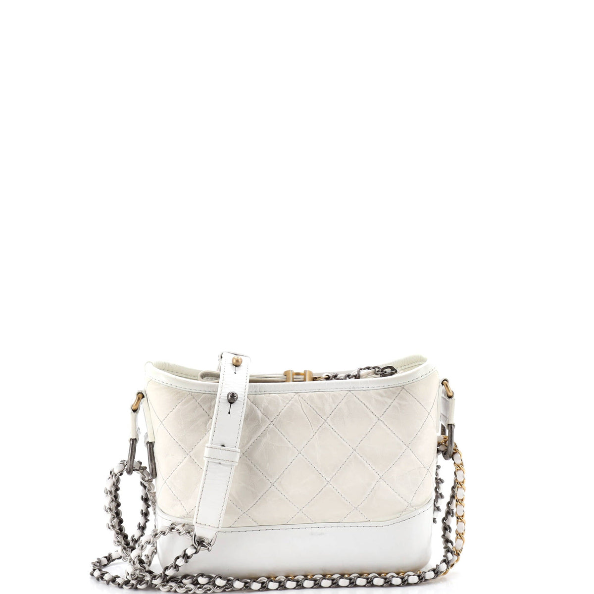 Chanel CHANEL Gabrielle Hobo Quilted Aged Calfskin Small