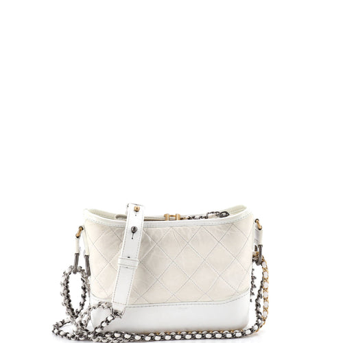 CHANEL Gabrielle Hobo Quilted Aged Calfskin Small
