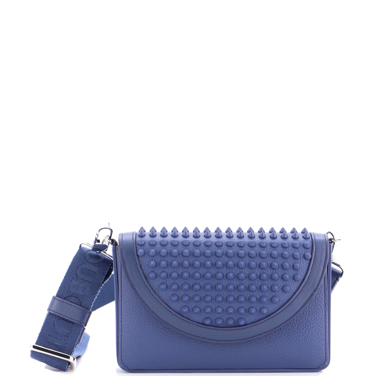 Christian Louboutin Explorafunk Wallet On Chain Spiked Leather