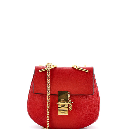 CHLOE Drew Crossbody Bag Leather Mini