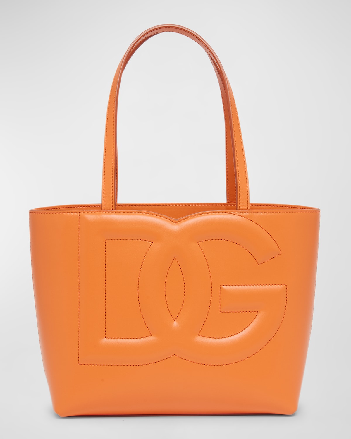 Boss DG Logo Leather Tote Bag