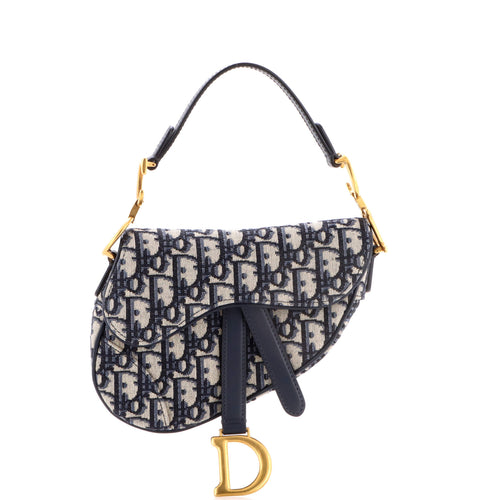 Saddle Handbag Oblique Canvas Mini