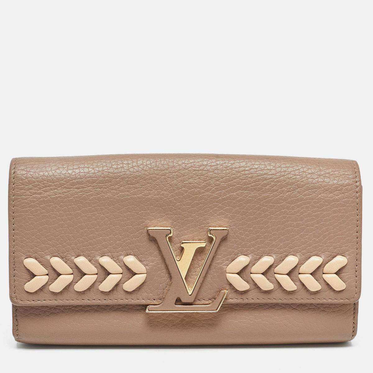 Louis Vuitton Galet Leather Capucines Wallet