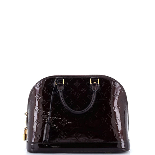 Alma Handbag Monogram Vernis PM
