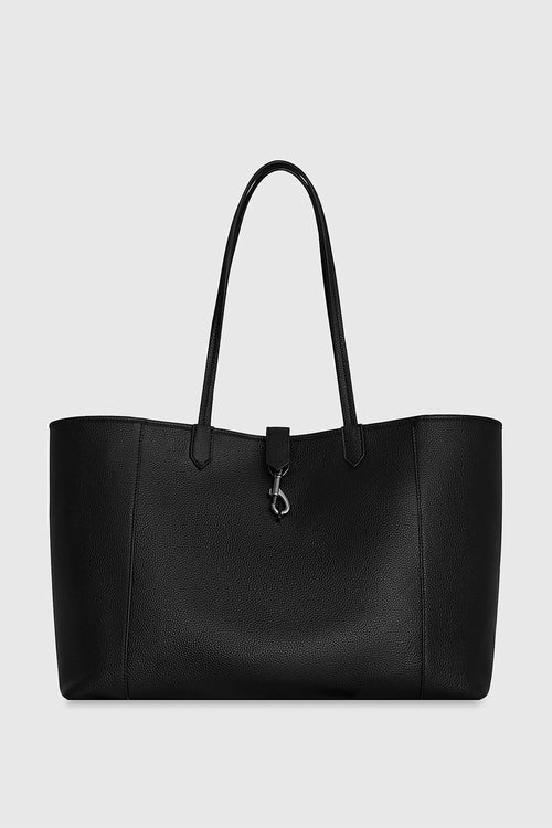 Megan East West Tote Bag In Black