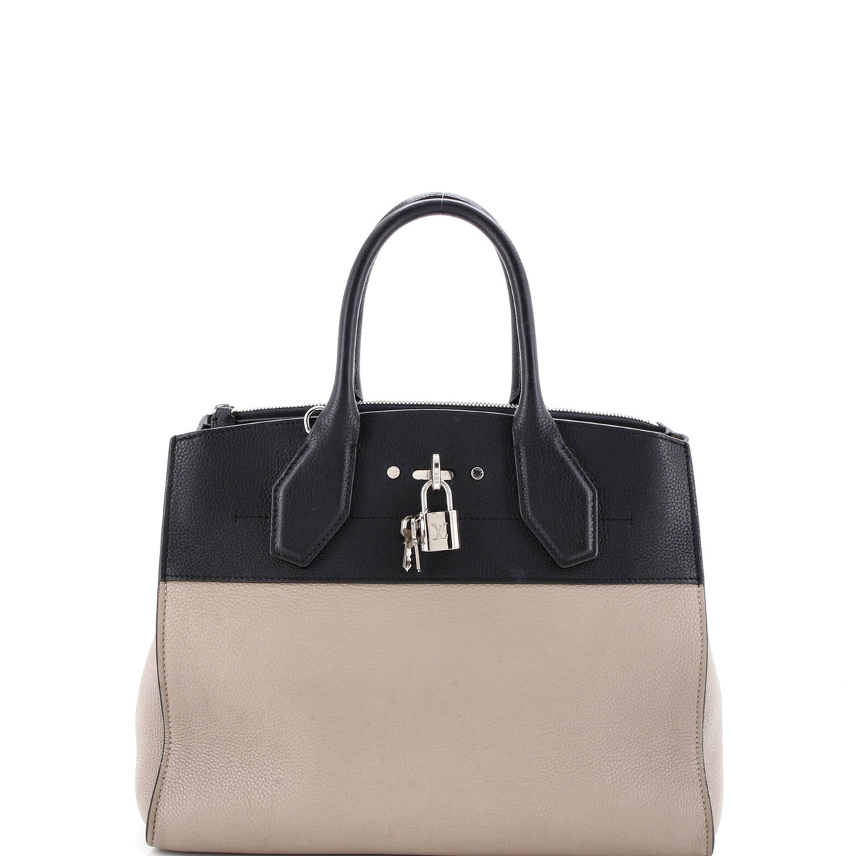 Louis Vuitton City Steamer Handbag Leather MM