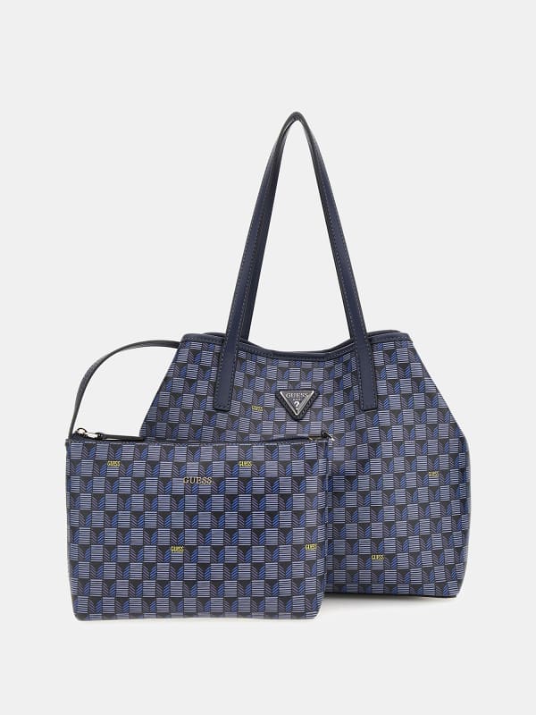 Guess Vikky Schultertasche mit geometrischem Print