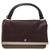 Bicolor Leather Top Handle Bag