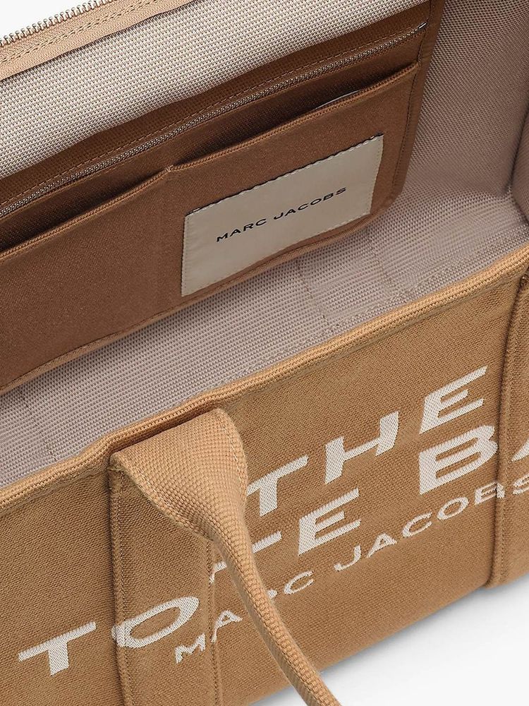 Marc Jacobs Marc Jacobs Tote Bag Woven Jacquard Logo - Beige