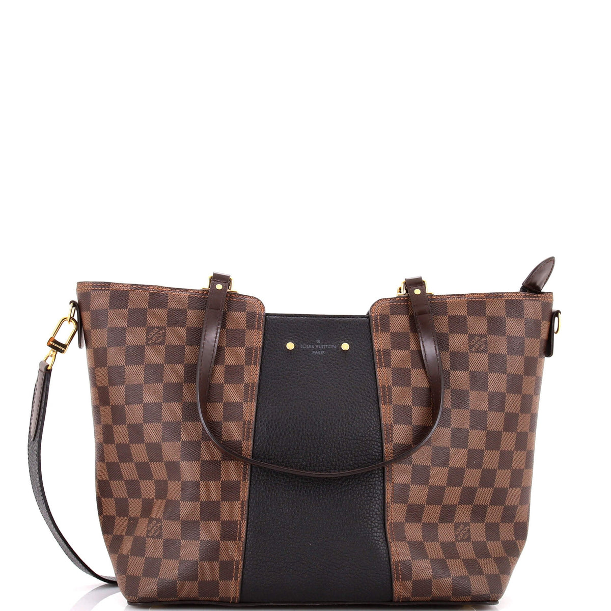 Louis Vuitton Jersey Handbag Damier with Leather