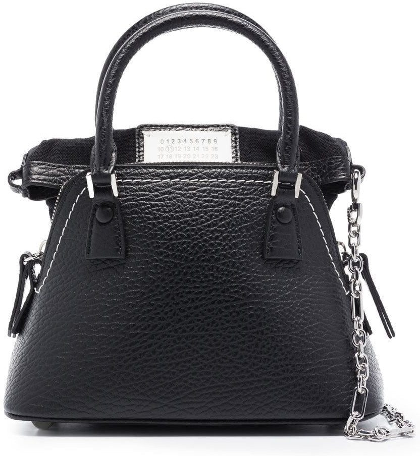 Maison Margiela Women's Micro 5Ac Tote Bag in Black | Size UNICA | S56WG0081P4455