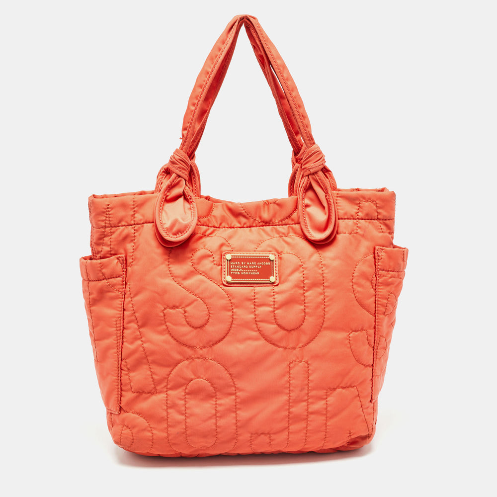 Sac fourre-tout Pretty Tate de taille moyenne en nylon orange