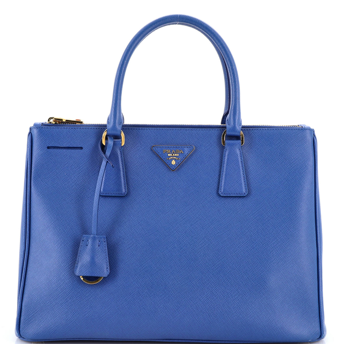 Prada PRADA Double Zip Lux Tote Saffiano Leather Medium
