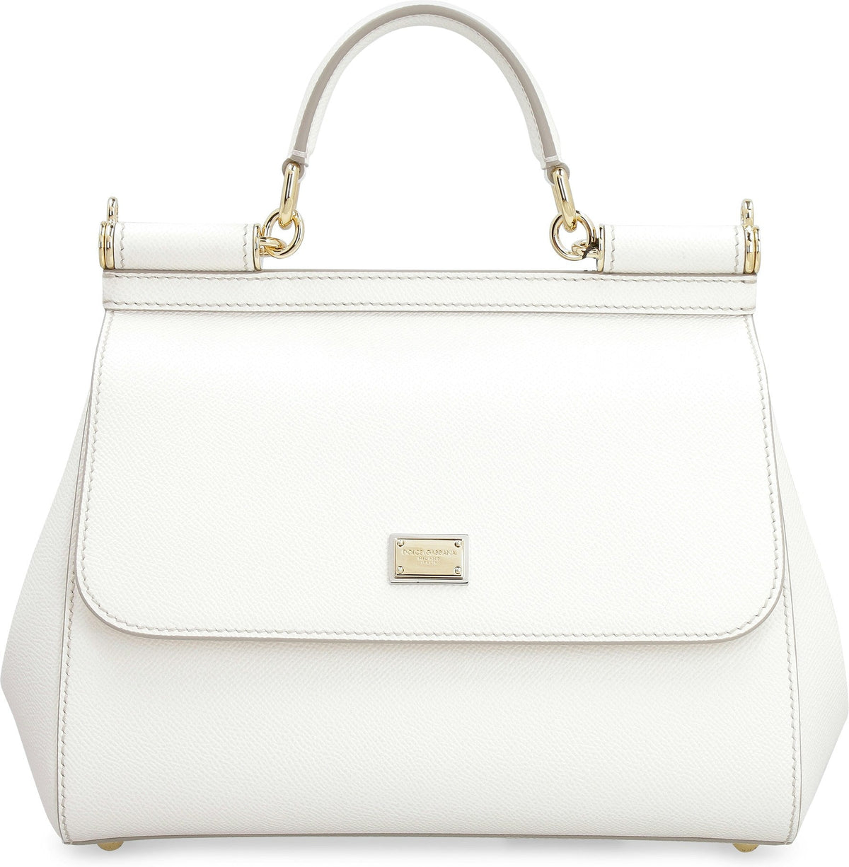 Dolce & Gabbana Women's Large Sicily Handbag in White | BB6002A1001