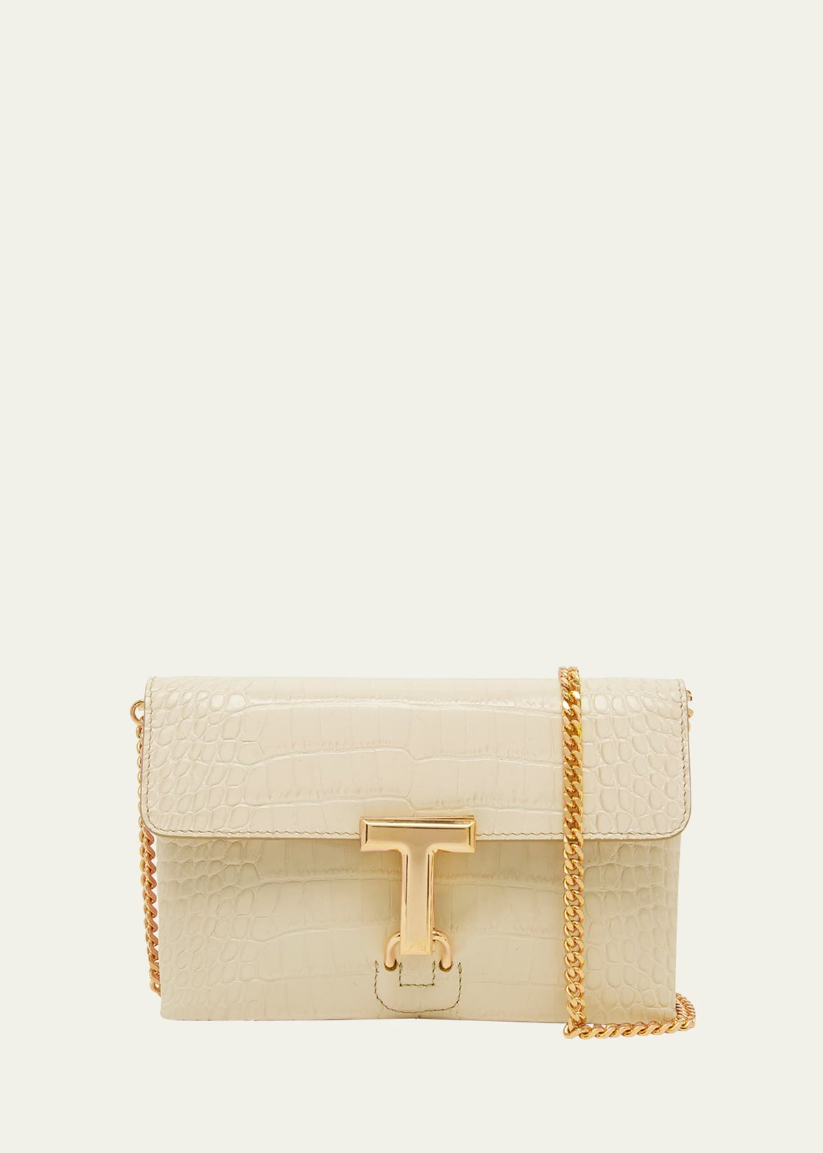 Boss Monarch Mini Croc-Embossed Shoulder Bag