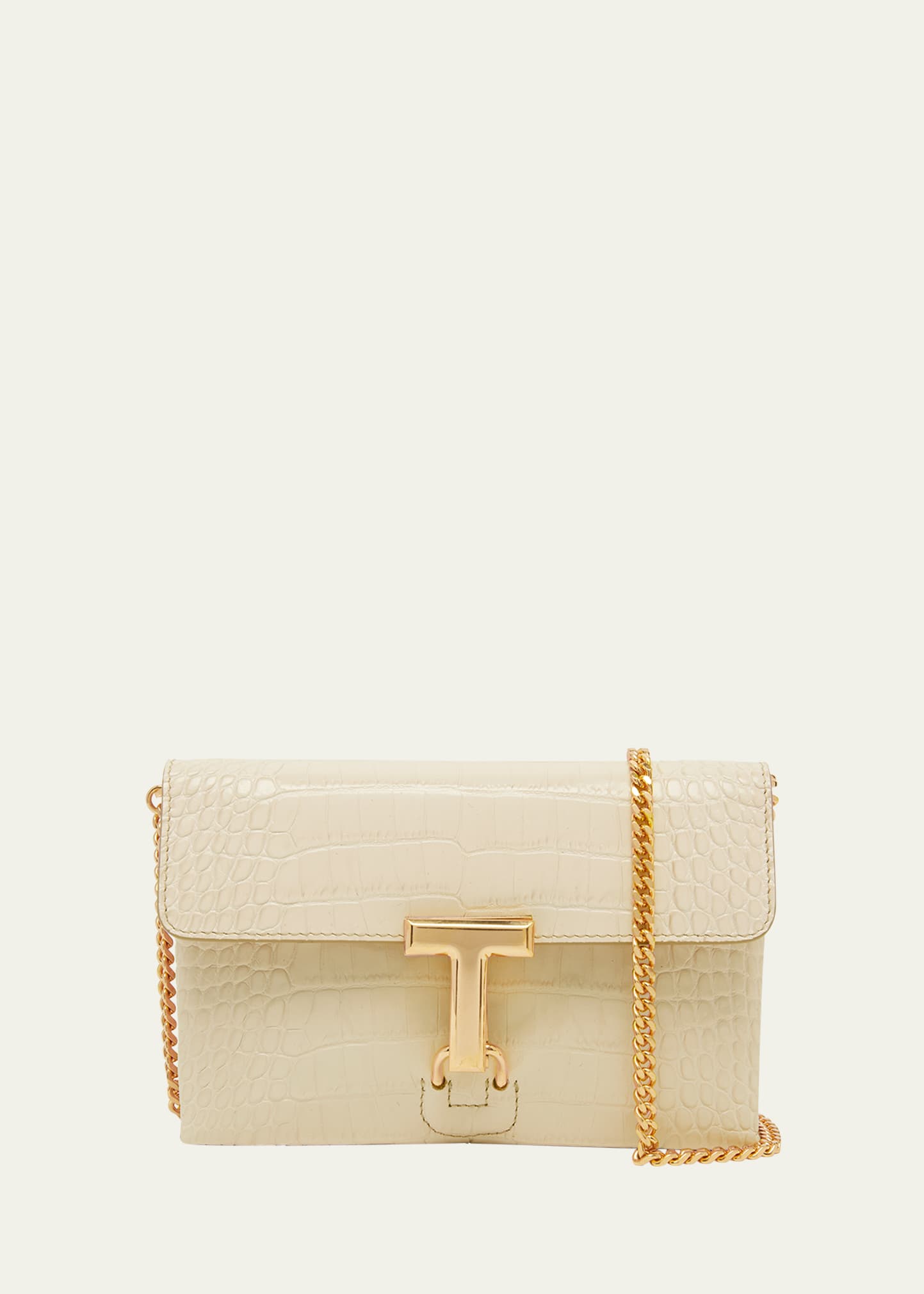 Boss Monarch Mini Croc-Embossed Shoulder Bag