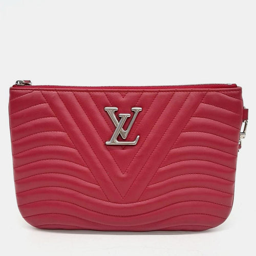 Red Leather New Wave Pouch