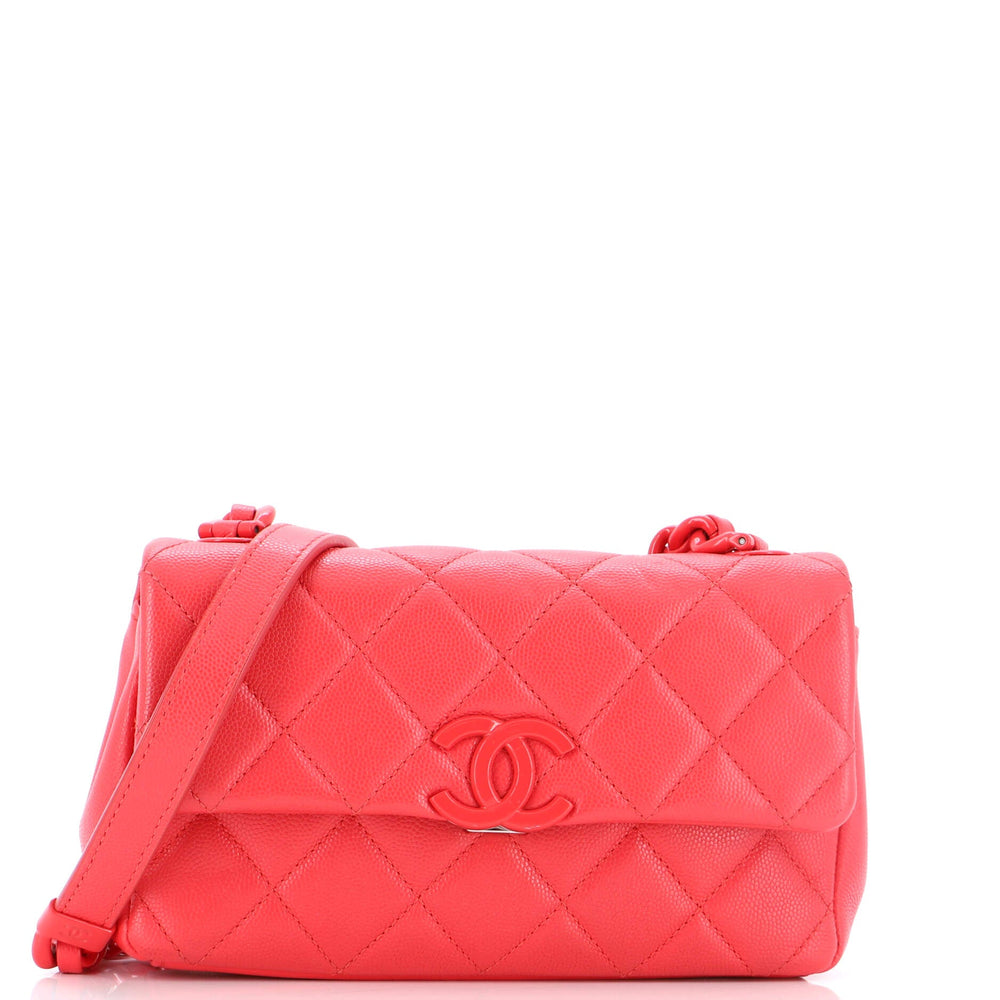 CHANEL My Everything Flap Bag Quilted Caviar Small