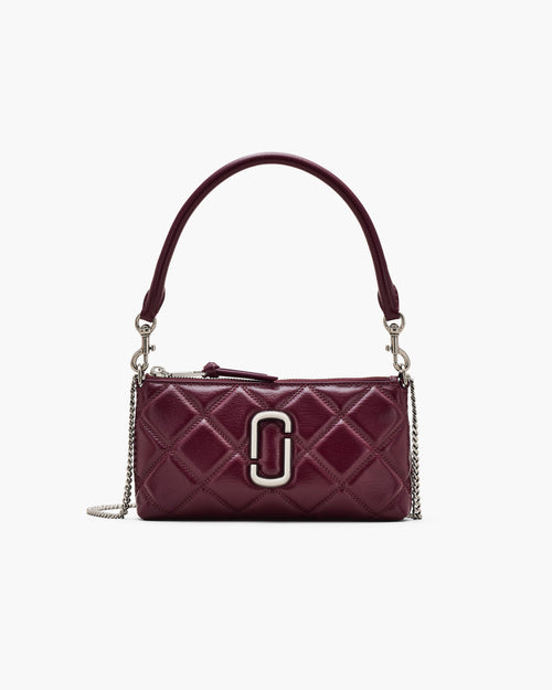 Marc Jacobs The Quilted Snapshot Convertible Shoulder Bag in Dark Plum