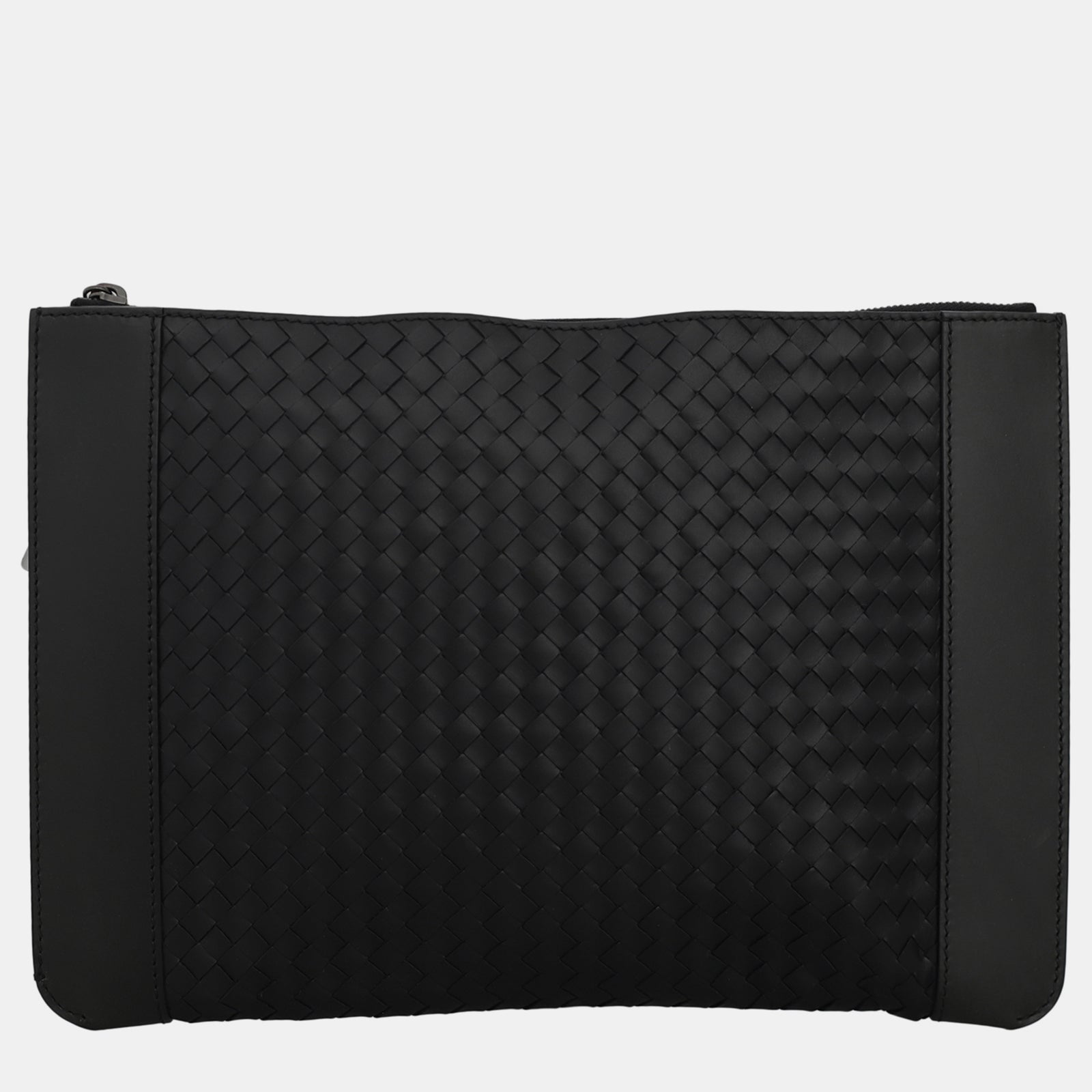 Bottega Veneta Black Intrecciato Clutch