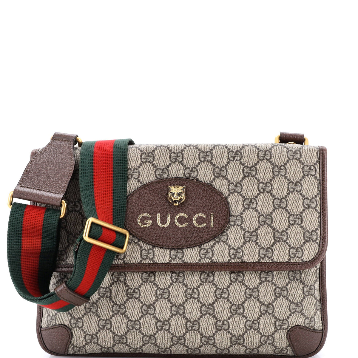 Gucci GUCCI Neo Vintage Flap Messenger GG Coated Canvas Medium