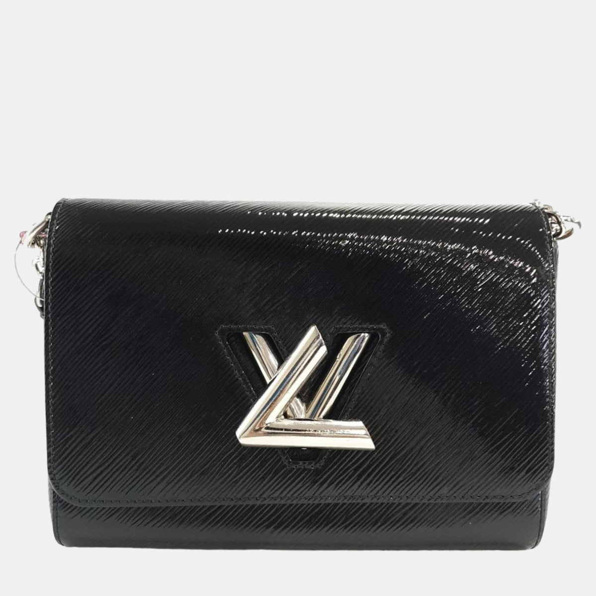 Louis Vuitton Black Epi Leather Glossy Twist MM Shoulder Bag