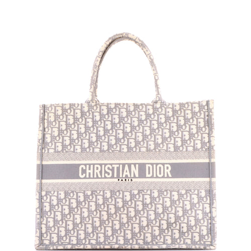 Book Tote Oblique Canvas Large