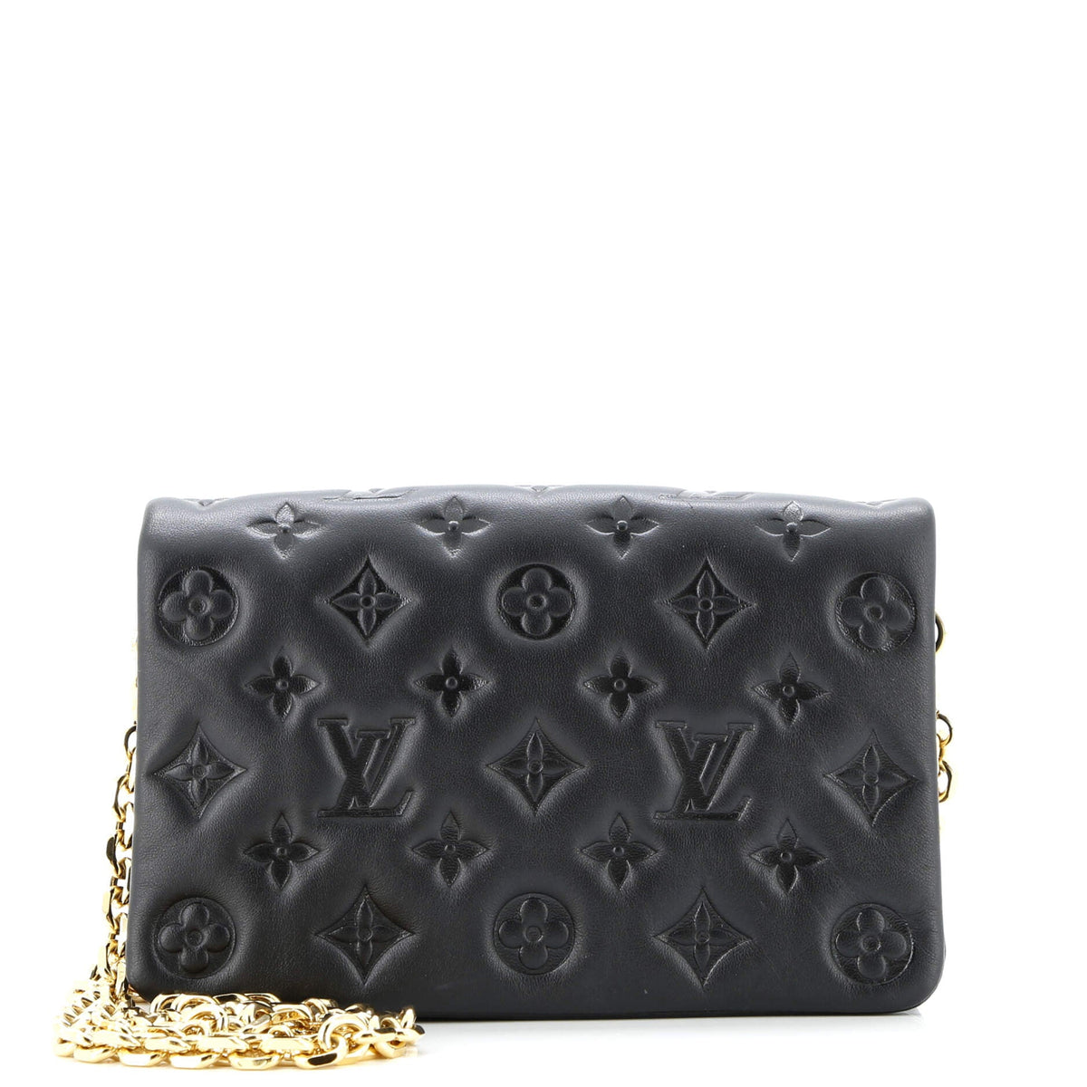 Louis Vuitton Coussin Pochette Monogram Embossed Lambskin