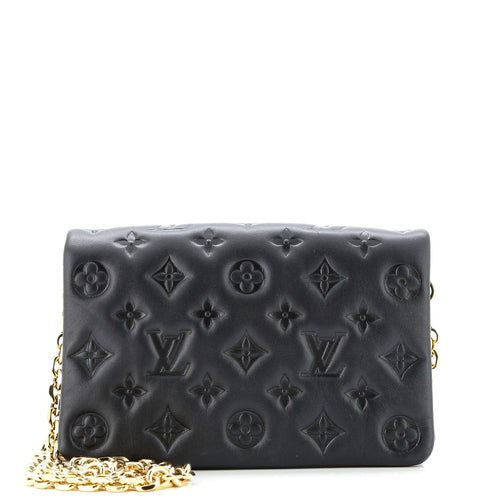 Coussin Pochette Monogram Embossed Lambskin