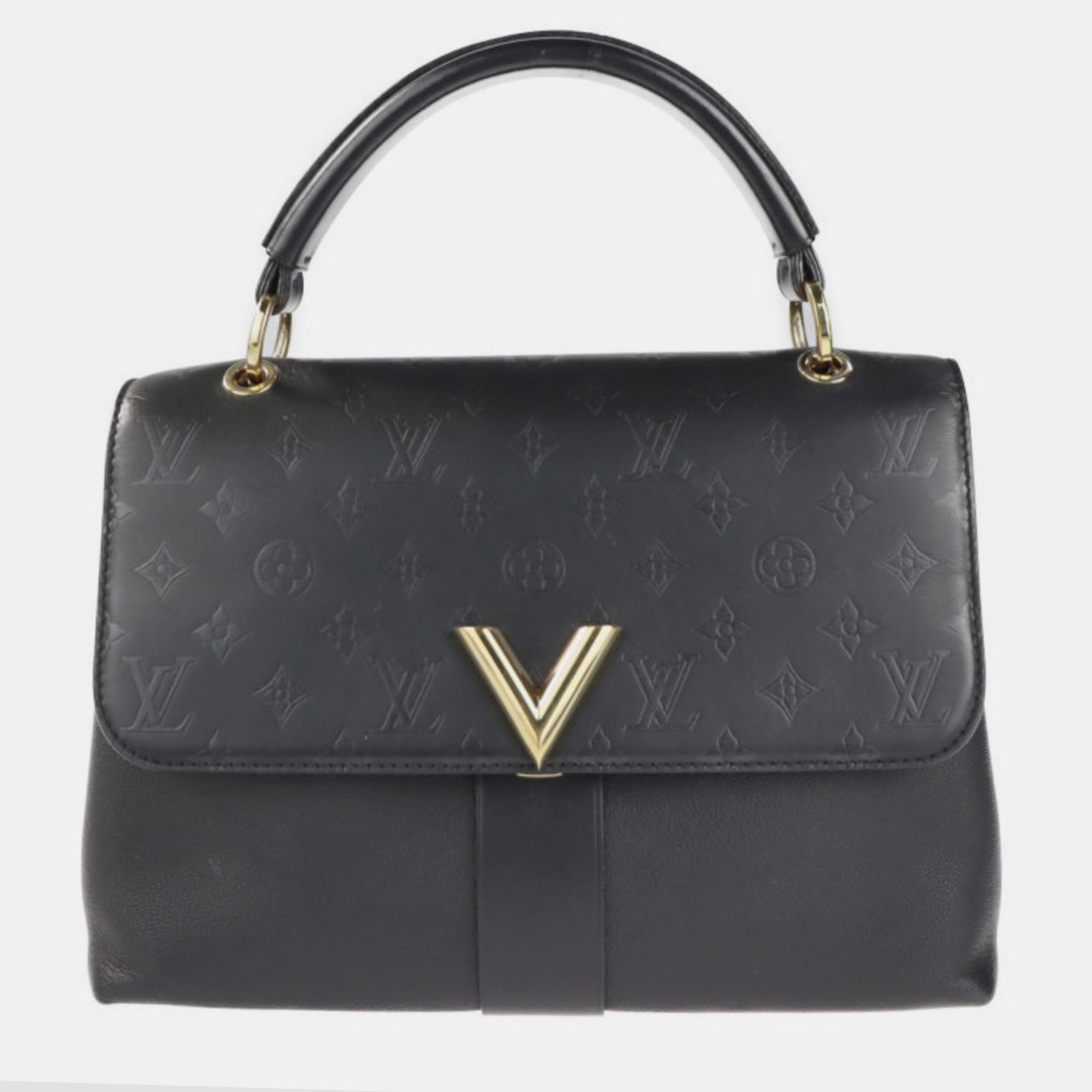 Louis Vuitton Black Monogram Leather Monogram Very One Handle Bag