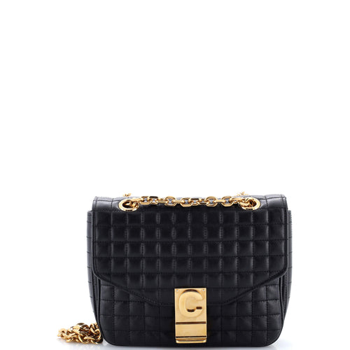CELINE C Bag Quilted Leather Small