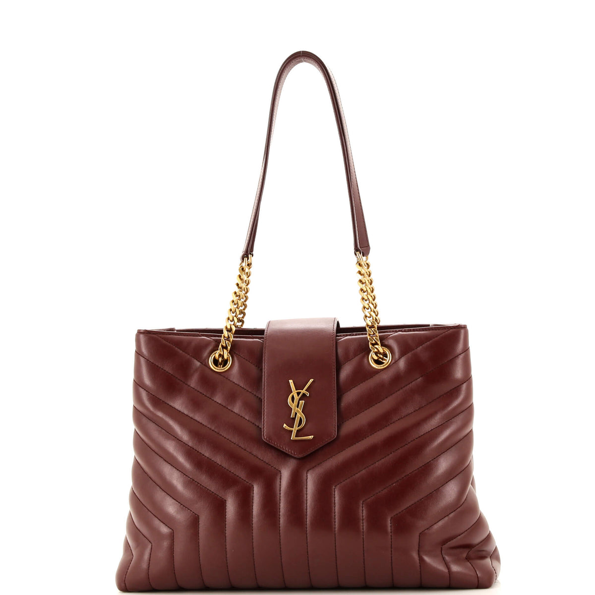 Saint Laurent LouLou Tote Matelasse Chevron Leather Large